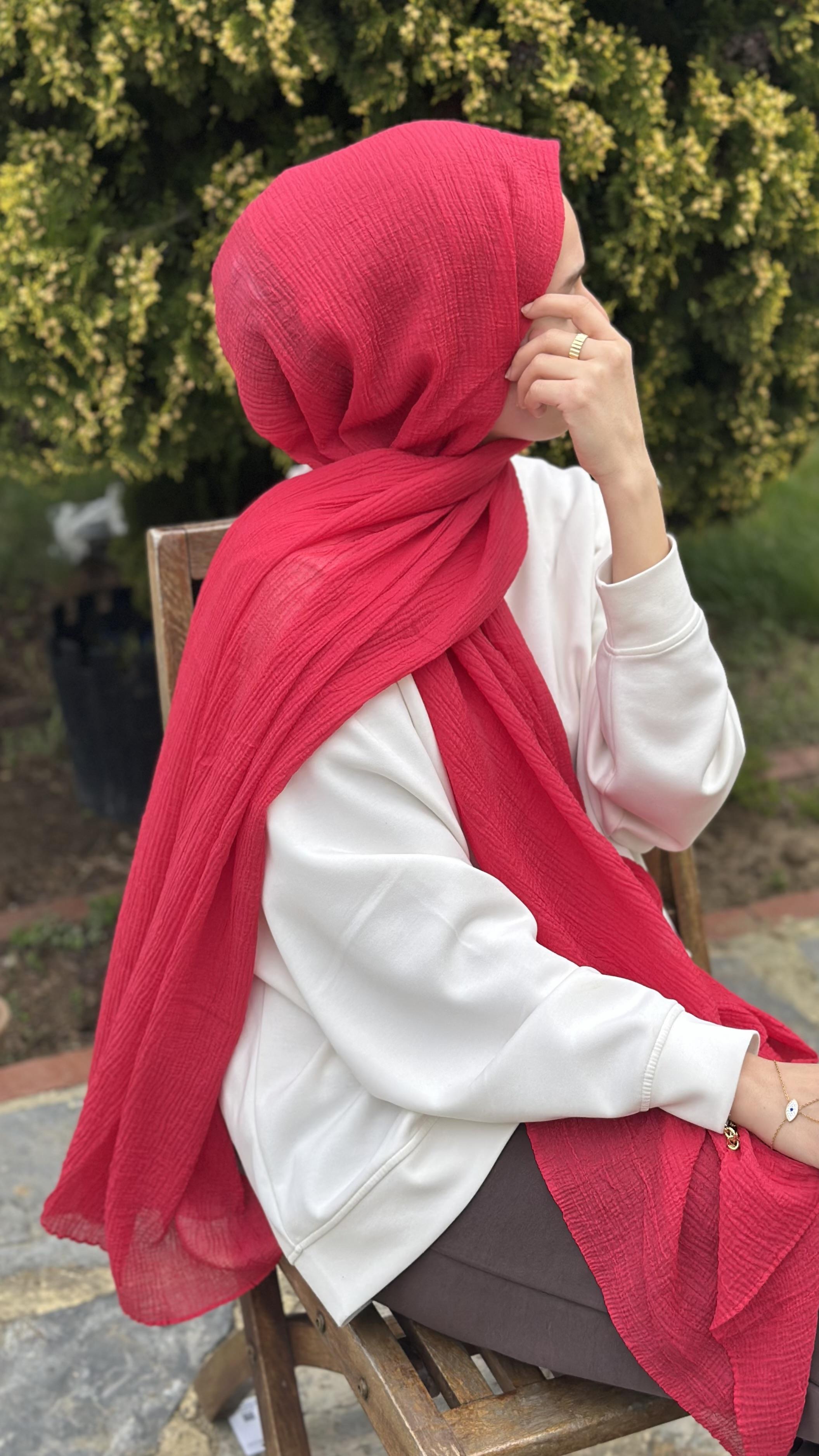 Müslin Kumaş Açık Fuşya