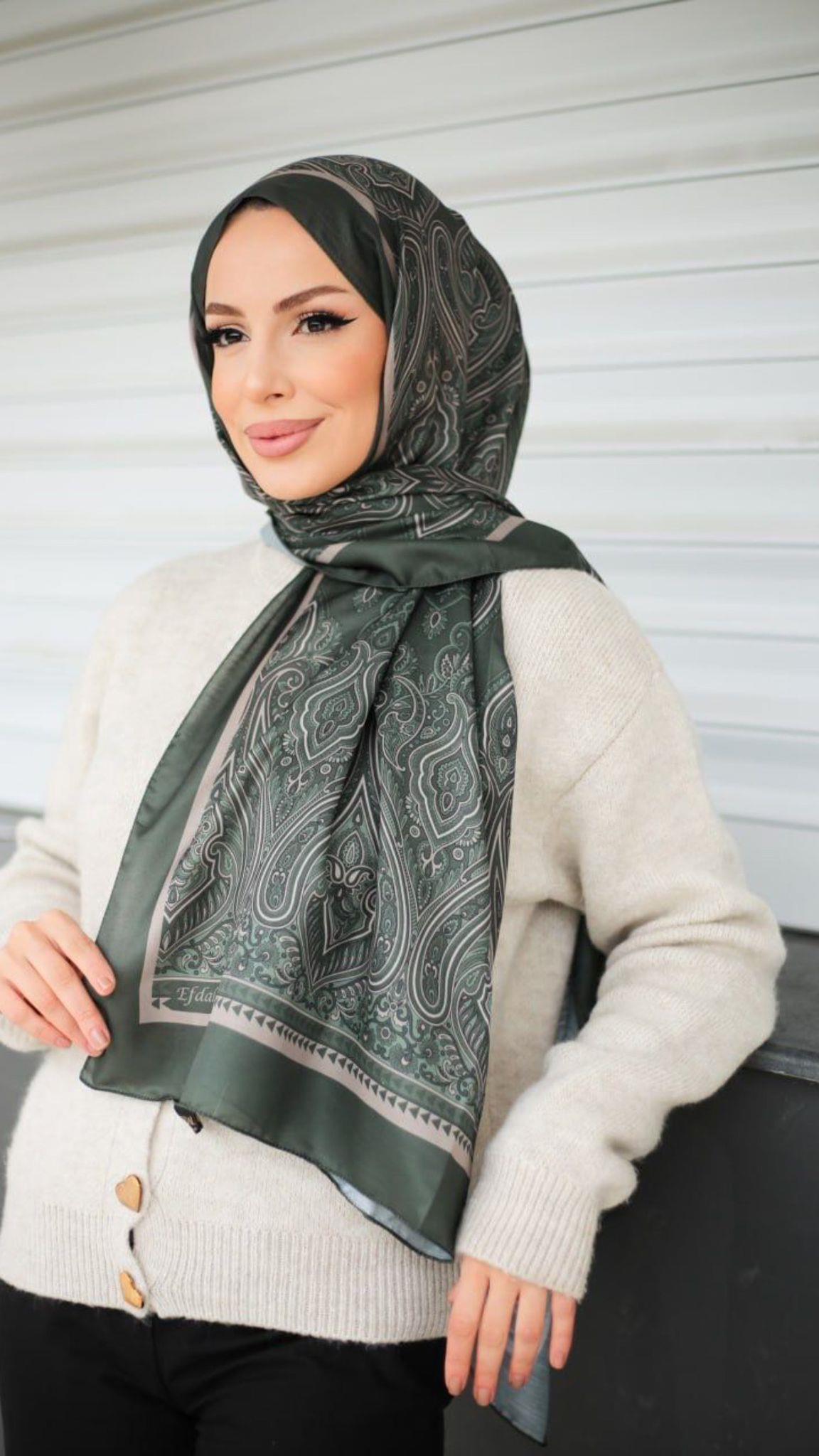 Yeşil Luxy Pamuklu Şal