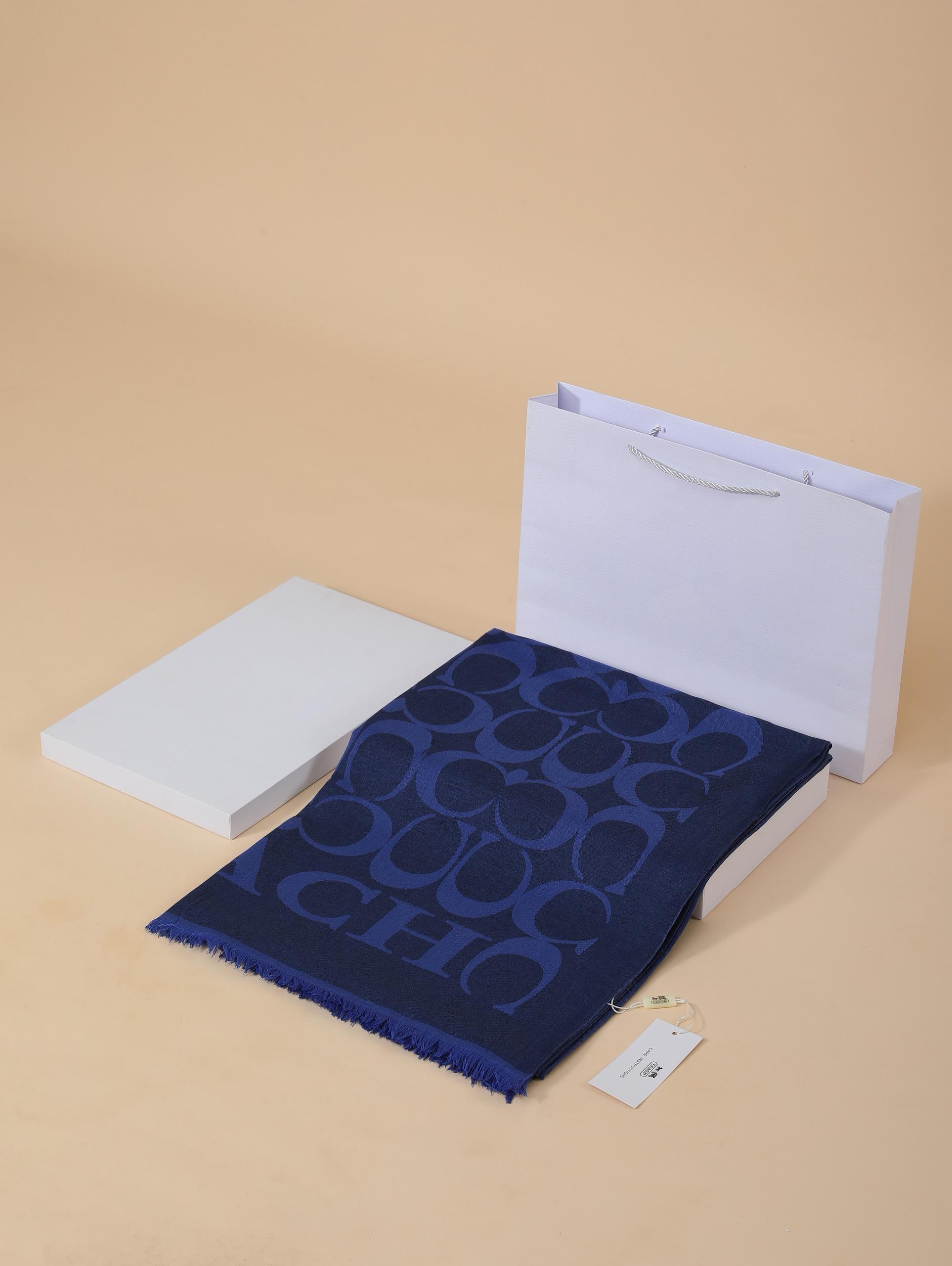 Yeni Sezon C Desen Saks Yün Pamuk Şal