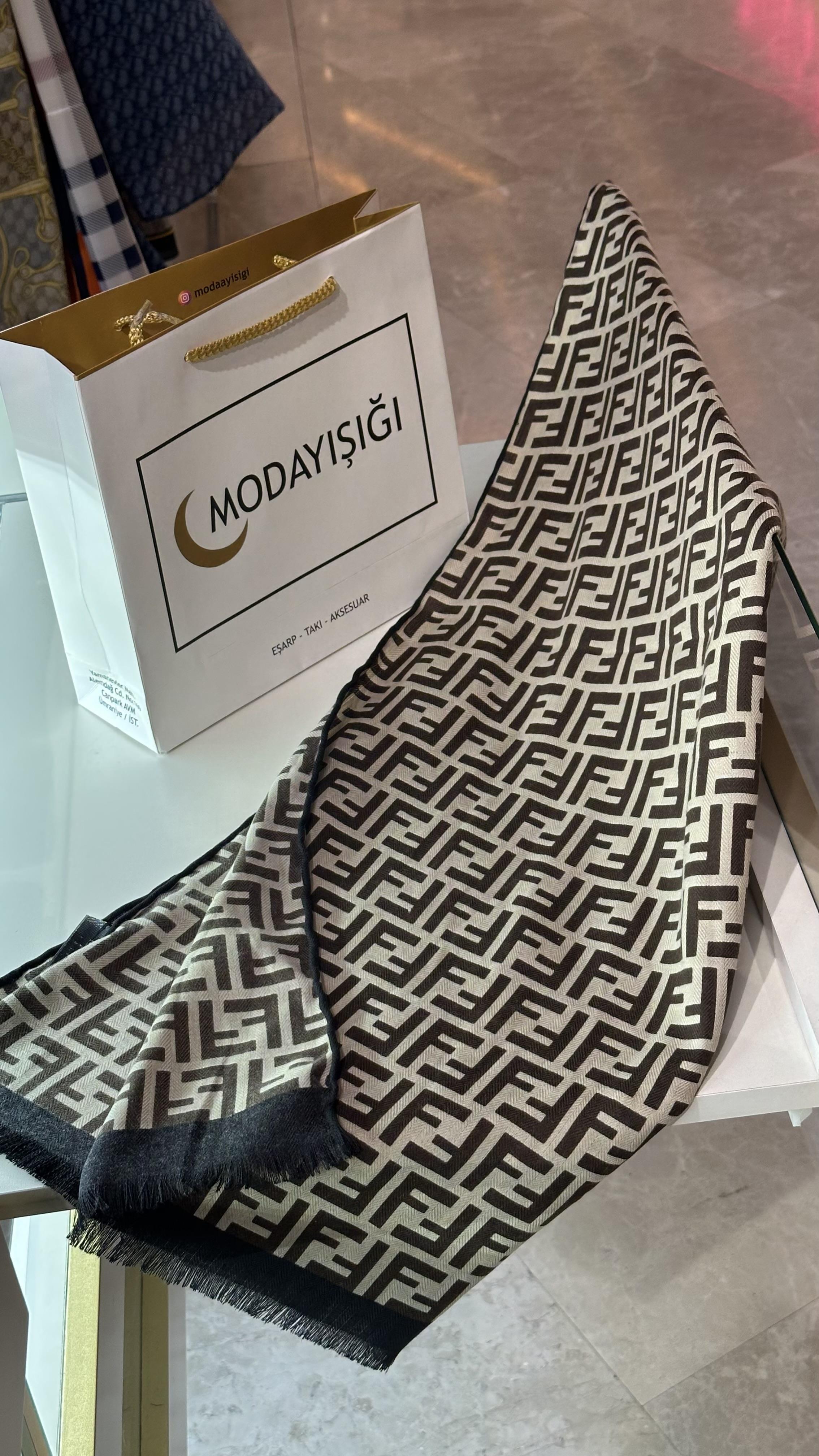 F Desen Vizon Yün Kaşmir Şal