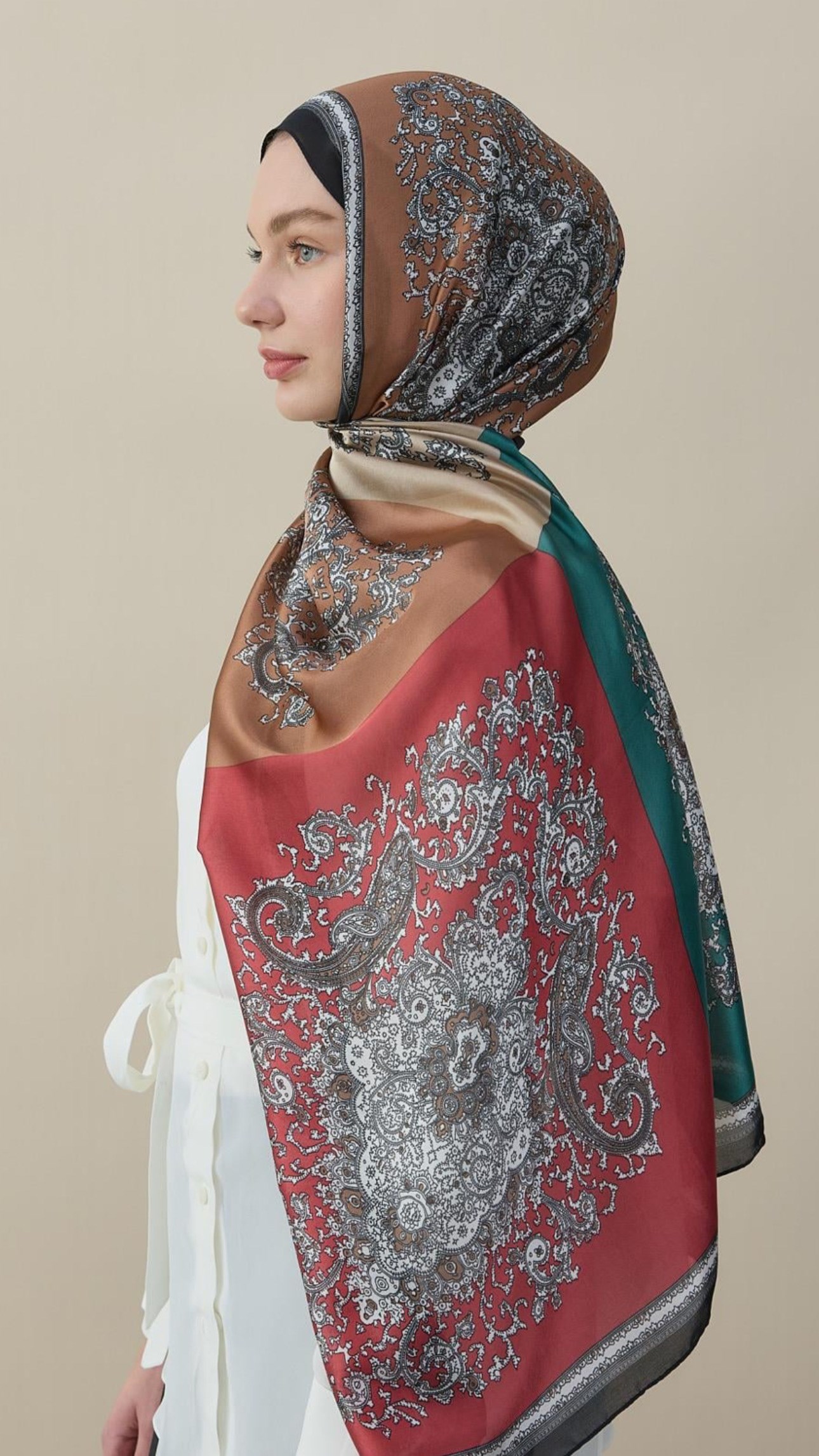 Patchora Vual İpek Şal Siyah