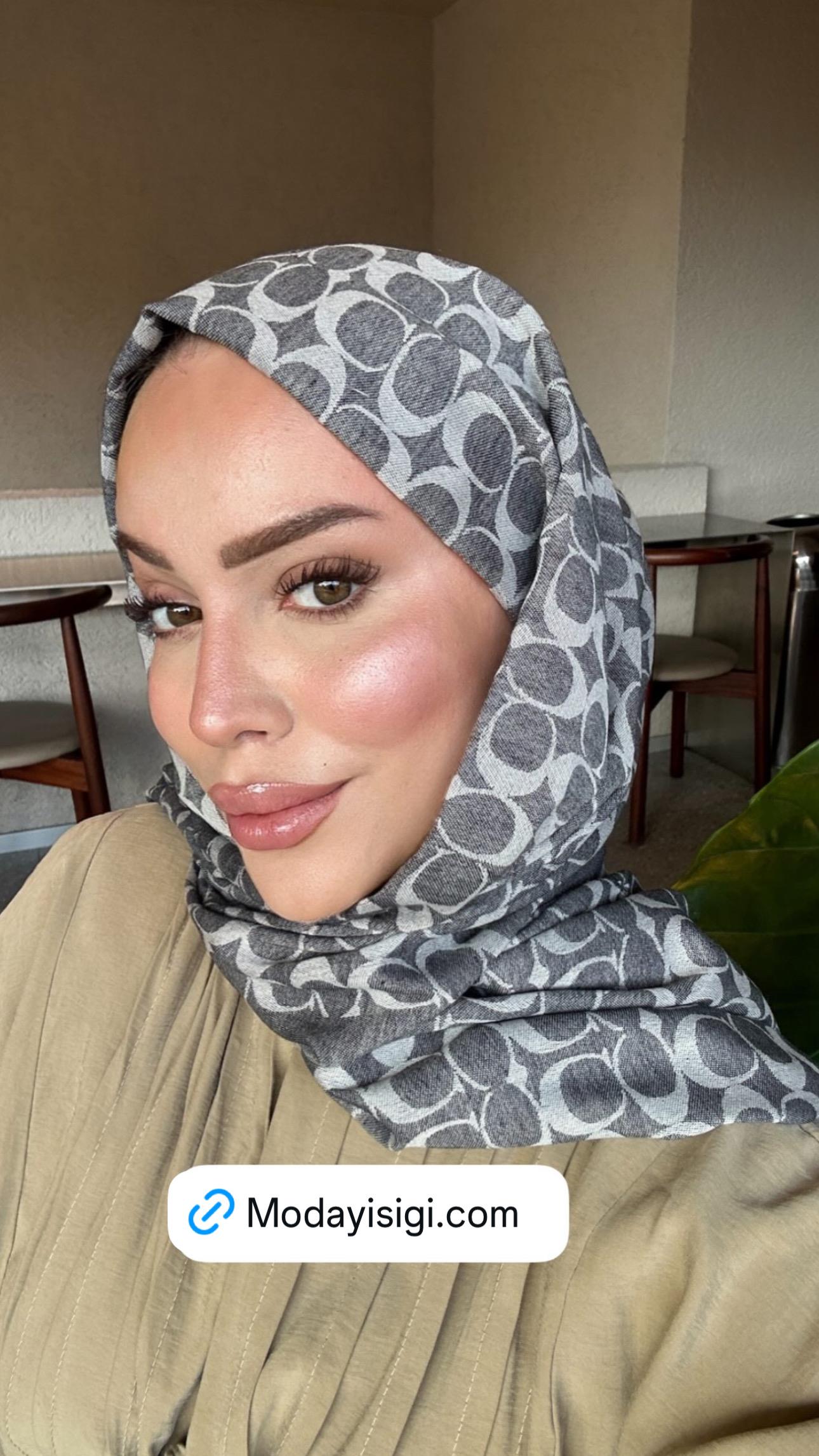 Yün Pamuk C Desen Gri