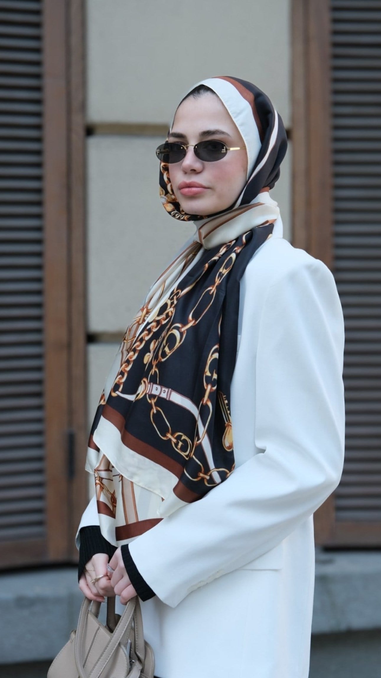 Elegant Links Vual İpek Şal Siyah