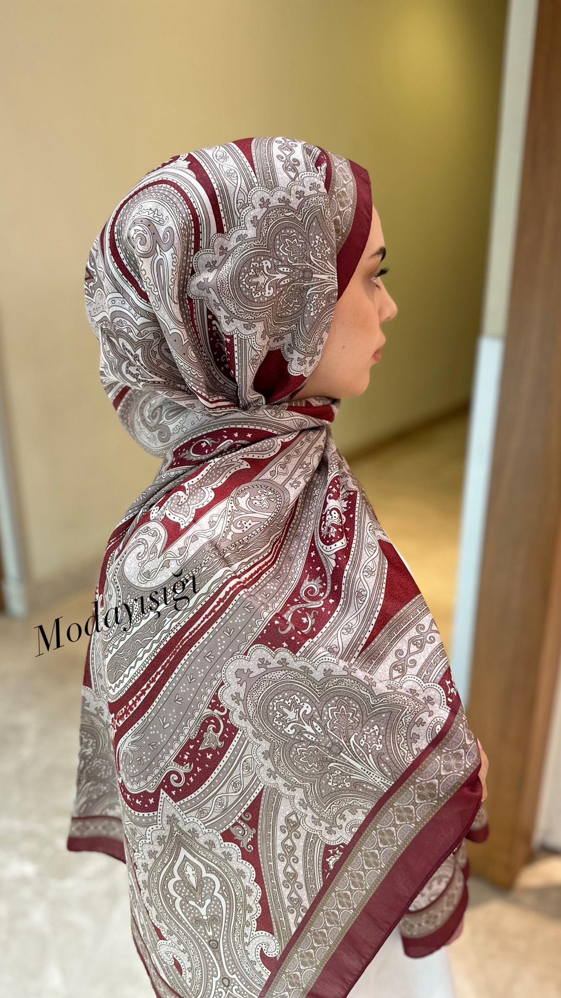 Etro Desen Bordo Şal
