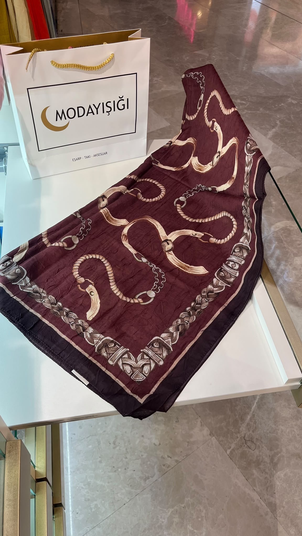 Desenli Soft Şal