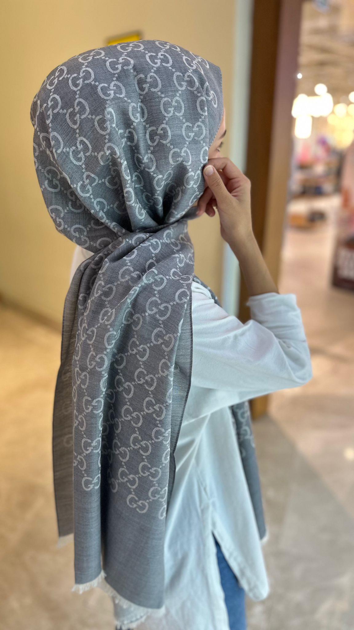 G Marka Yün İpek Gri Şal