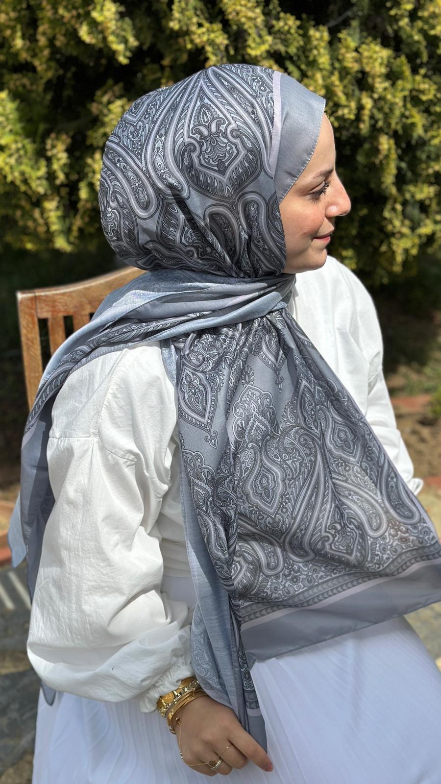 Gri Luxy Pamuklu Şal