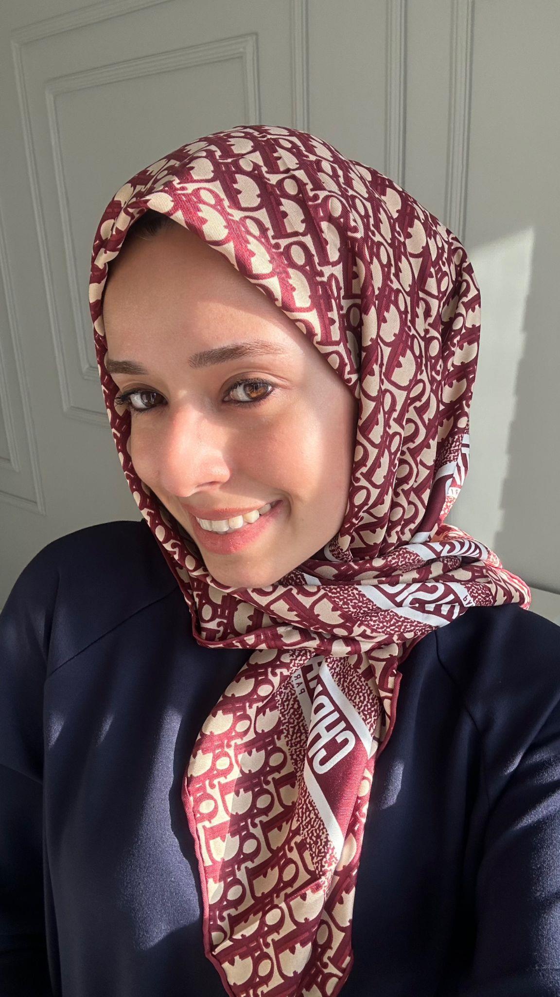 Marka Twill Bordo Eşarp