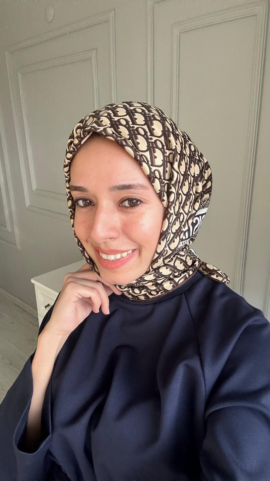 Marka Twill Kahve Eşarp