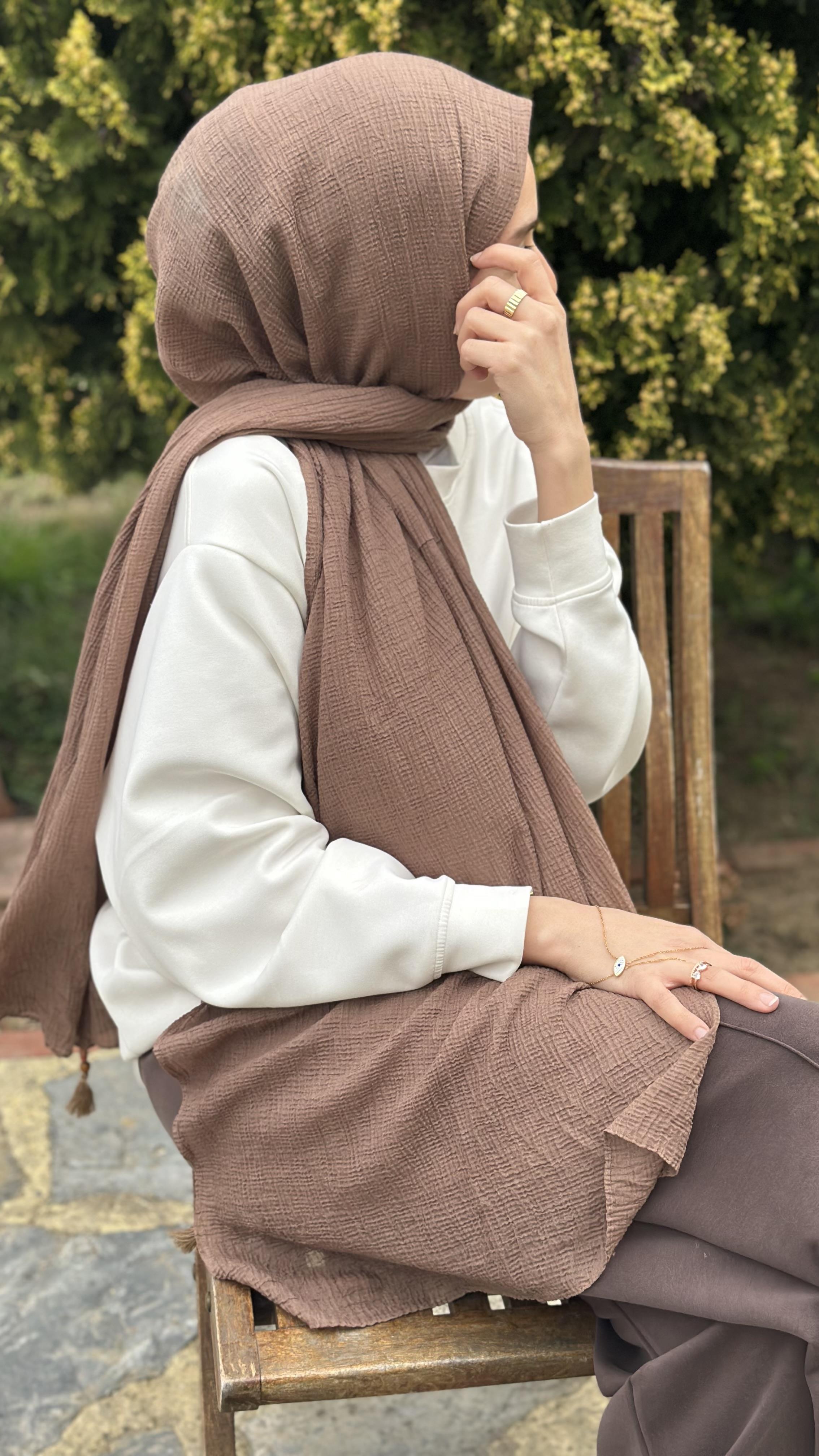 Müslin Kumaş Açık Kahve