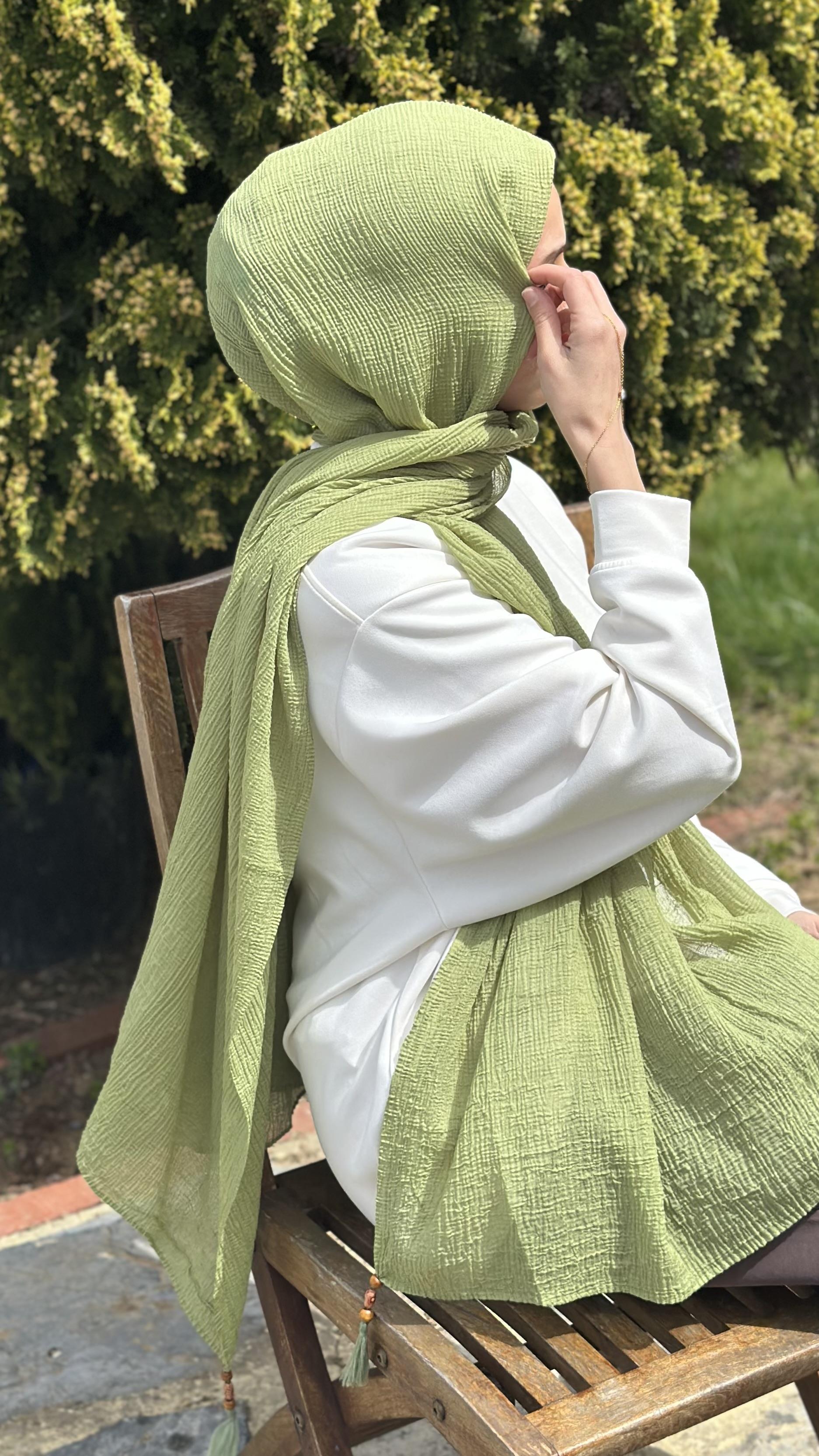 Müslin Kumaş Fıstık Yeşil