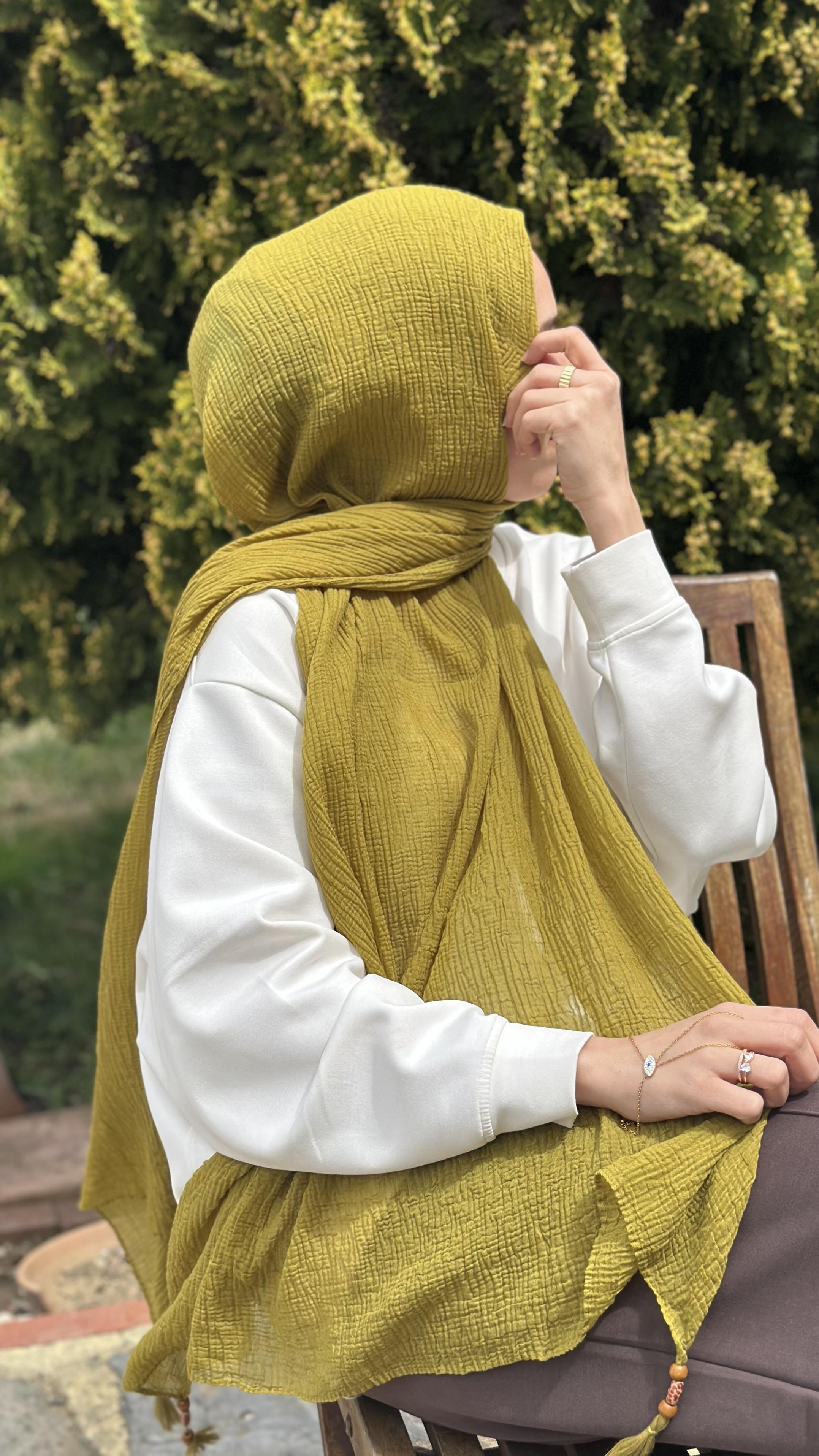 Müslin Kumaş Yağ Yeşili