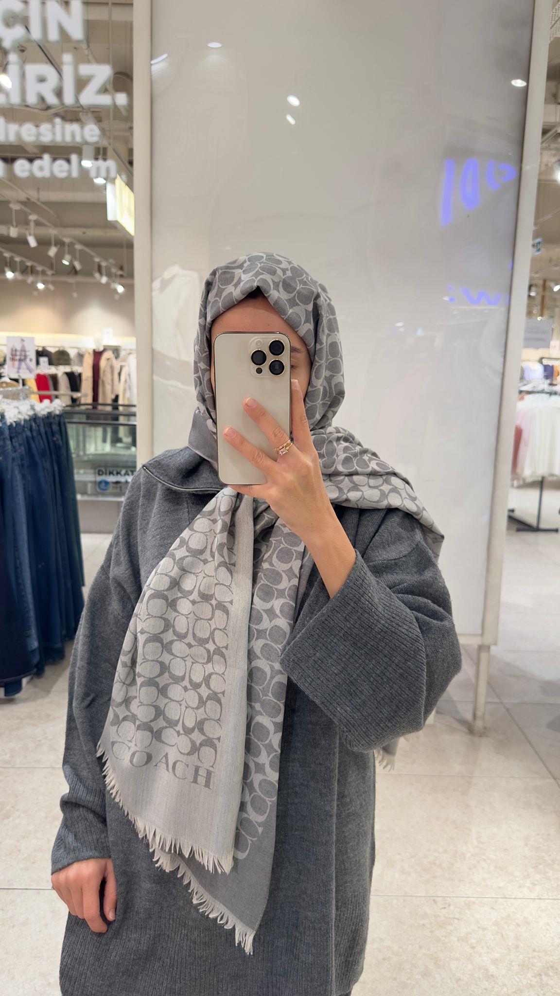 Yün Pamuk C Desen Gri