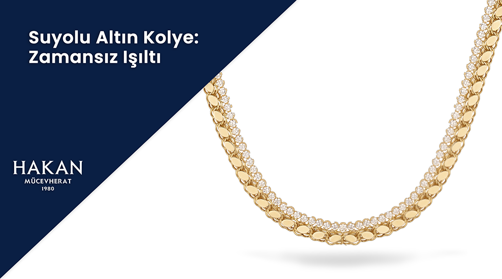 Altın Suyolu Kolye Modelleri