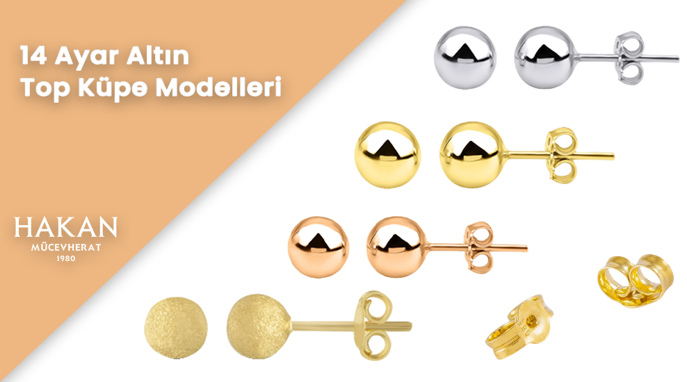 Altın Top Küpe Modelleri
