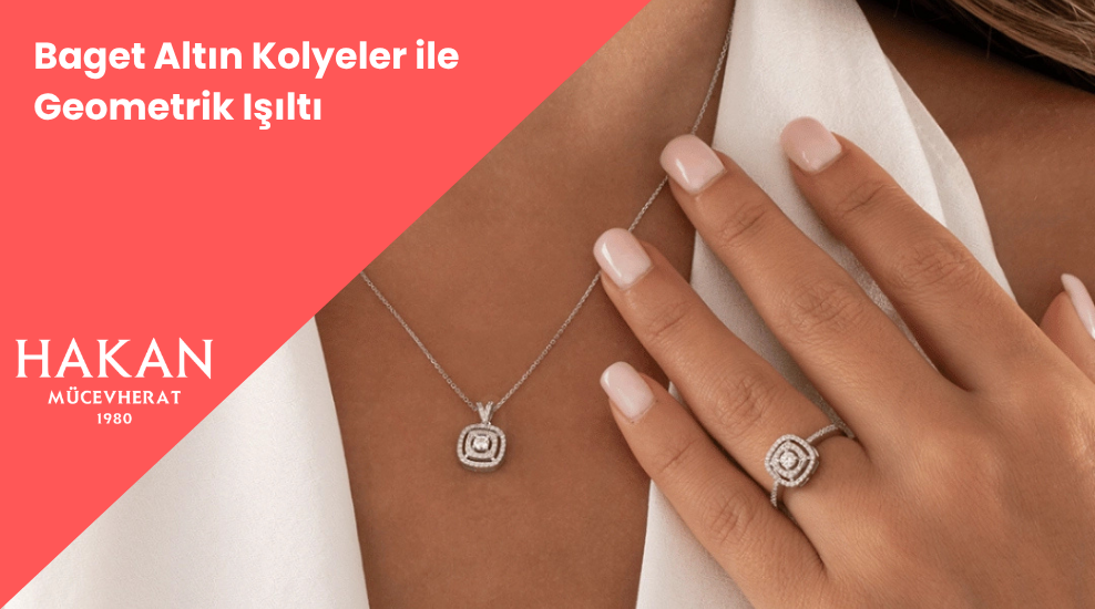 Baget Altın Kolyeler ile Geometrik Işıltı