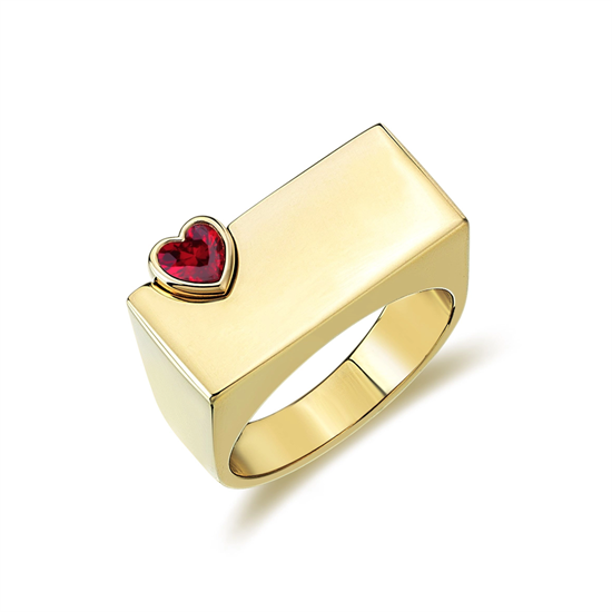 Cetaş Eterna Kalpli 14 Ayar Altın Yüzük