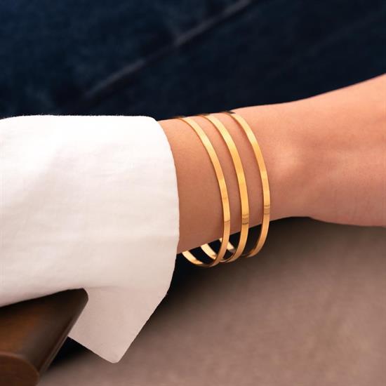 24 Gr(Gram) 3Lü Düz Kibrit Çöpü Takım 22 Ayar Altın İşçiliksiz Yatırımlık Bilezik