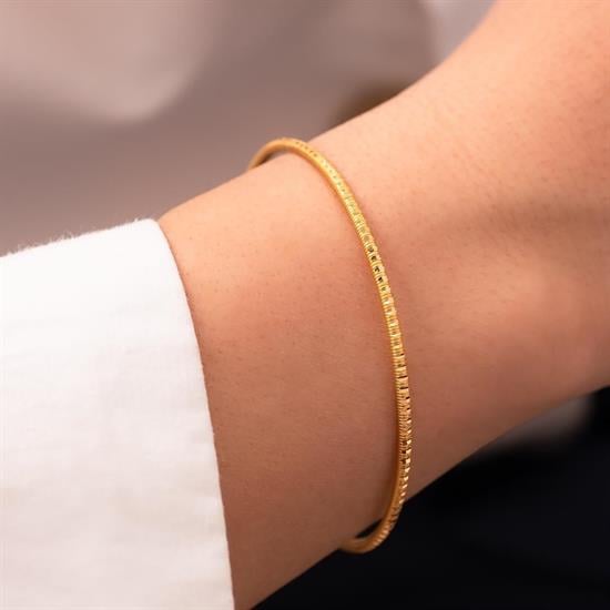 10 Gram 22 Ayar Altın Desenli Ajda Bilezik