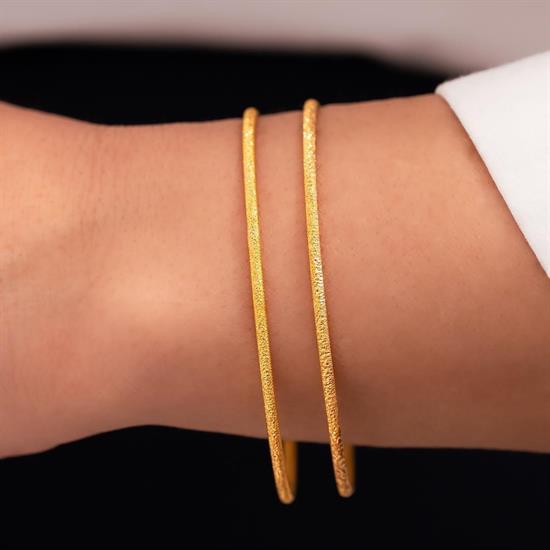 10 Gram 22 Ayar Altın Simli Ajda Bilezik