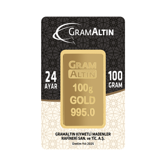 100 Gr 24 Ayar Gram Altın