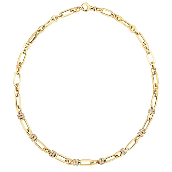 Cetaş Eterna Taşlı Ataç Model 14 Ayar Altın Kolye