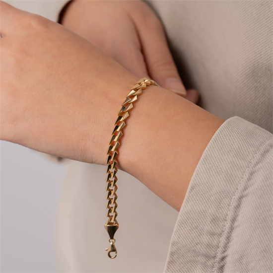 14 Ayar Altın Gurmet Model Bileklik