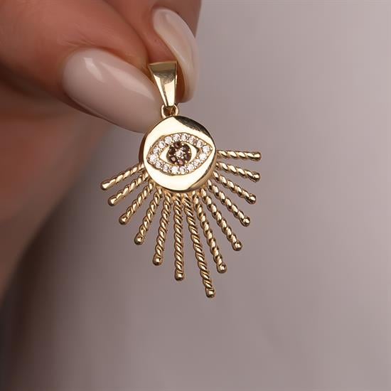 14 Ayar Altın Kolye Ucu 4 cm