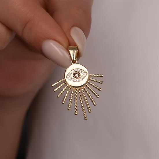 14 Ayar Altın Kolye Ucu 4 cm