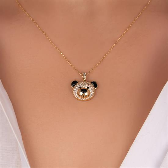 14 Ayar Altın Panda Kolye