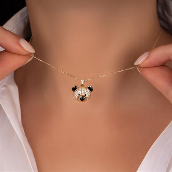 14 Ayar Altın Panda Kolye