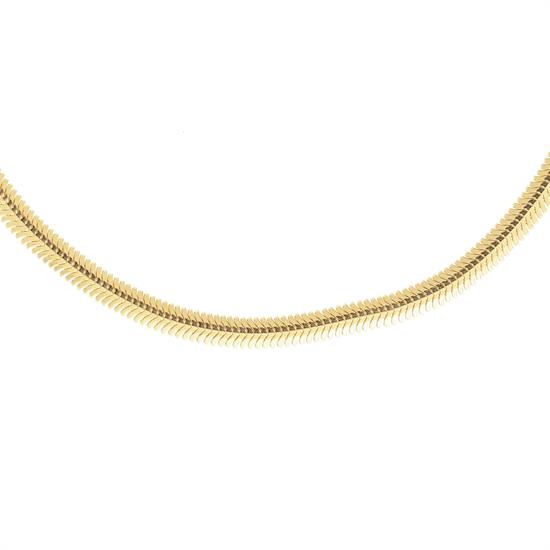 14 Ayar Balıksırtı Altın Zincir 3,5 Mm