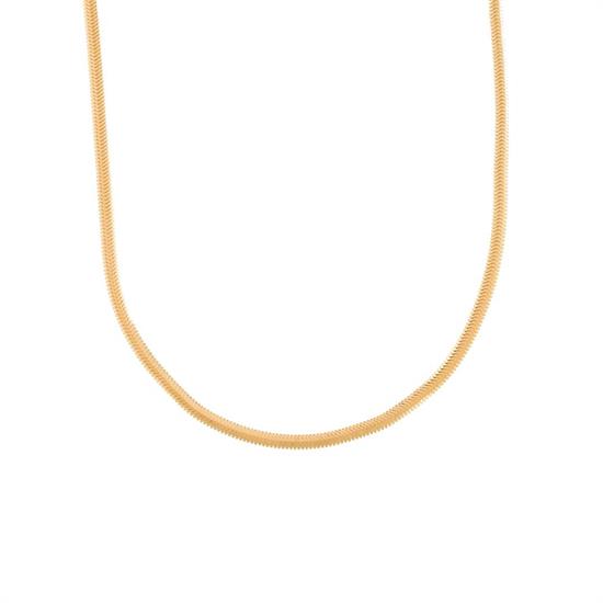 14 Ayar Balıksırtı Altın Zincir 3Mm