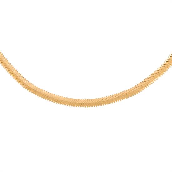 14 Ayar Balıksırtı Altın Zincir 3Mm