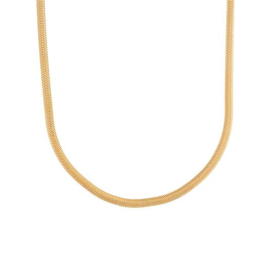 14 Ayar Balıksırtı Altın Zincir 4Mm