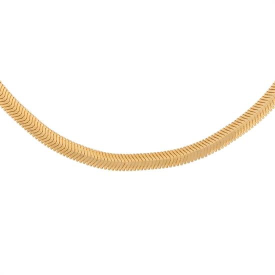 14 Ayar Balıksırtı Altın Zincir 4Mm