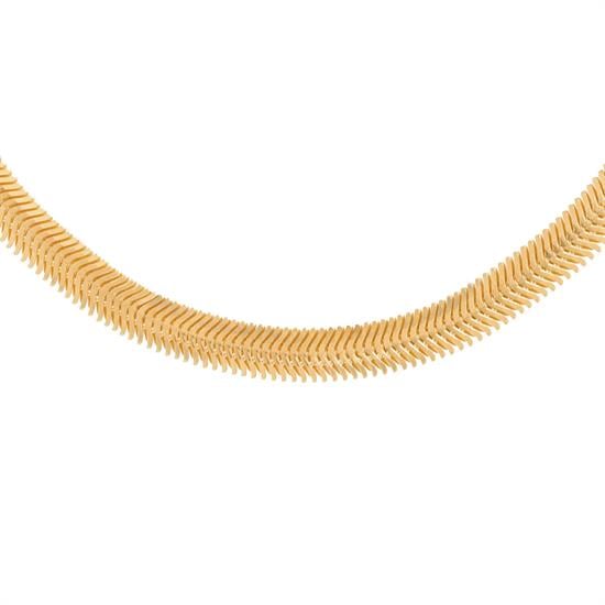 14 Ayar Balıksırtı Altın Zincir 6Mm