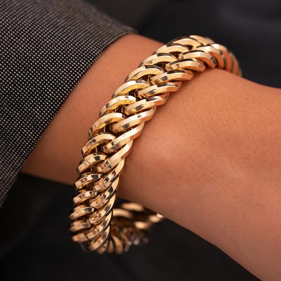 Cetaş 14 Ayar Eterna Tasarım Altın Bileklik