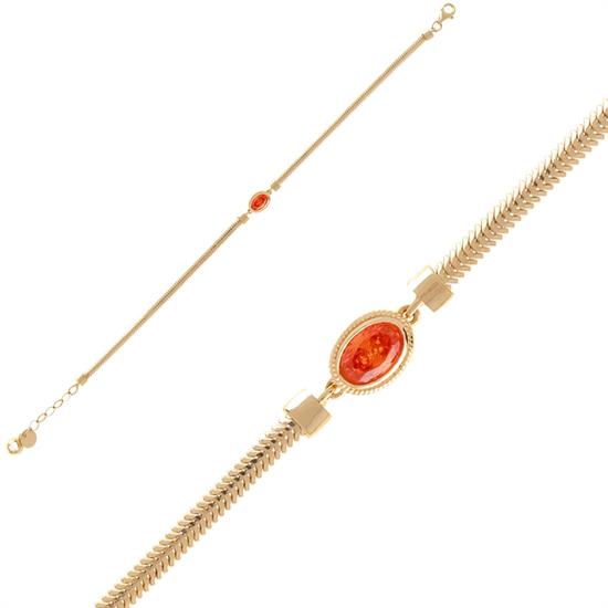 14 Ayar Renkli Taşlı Bileklik