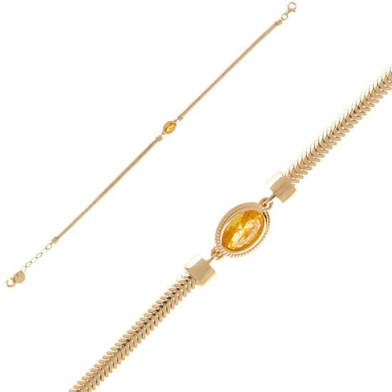 14 Ayar Renkli Taşlı Bileklik