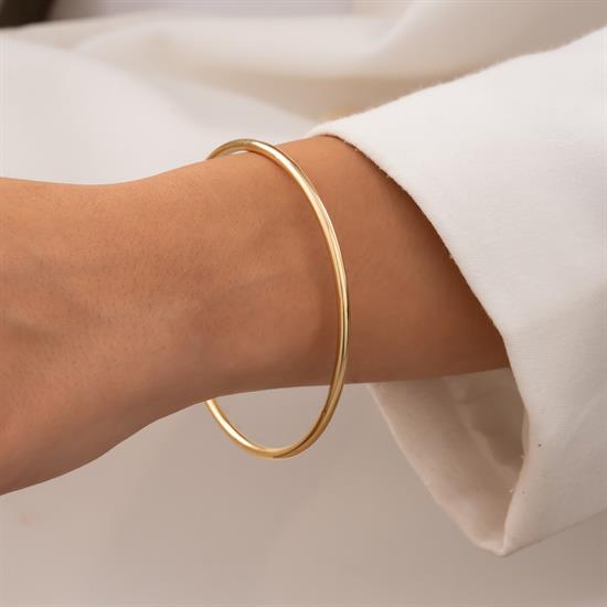 14 Ayar Sarı Altın Bilezik