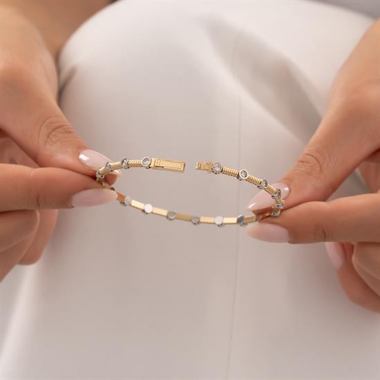 14 Ayar Tasarım  Altın Kelepçe