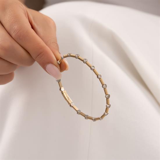 14 Ayar Tasarım  Altın Kelepçe