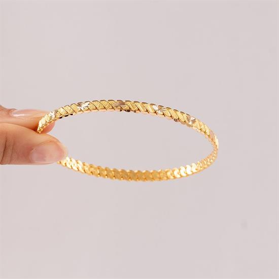 18 Gram Desenli Üçlü Burma Bilezik 