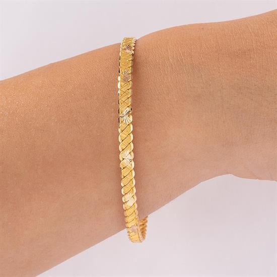 20 Gram Desenli Üçlü Burma Bilezik