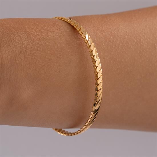 15 Gram (Gr) 3'lü Burma Bilezik 22 Ayar Yatırımlık İşçiliksiz