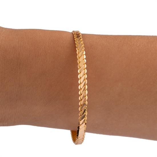 15 Gram (Gr) 3Lü Burma Bilezik 22 Ayar Yatırımlık İşçiliksiz