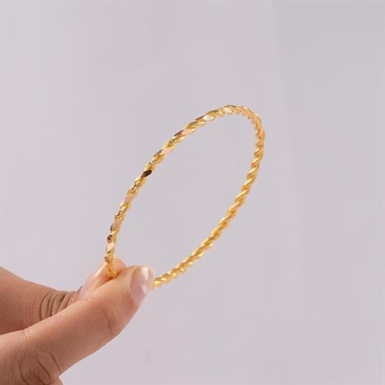 20 Gram Noktalı İkili Burma Bilezik 22 Ayar