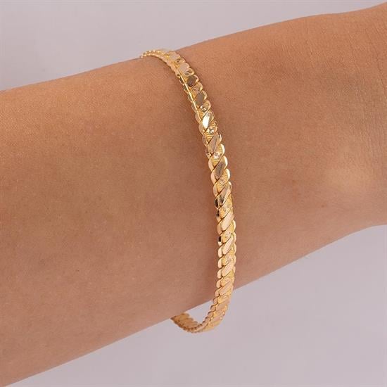 20 Gram Noktalı Üçlü Burma Bilezik