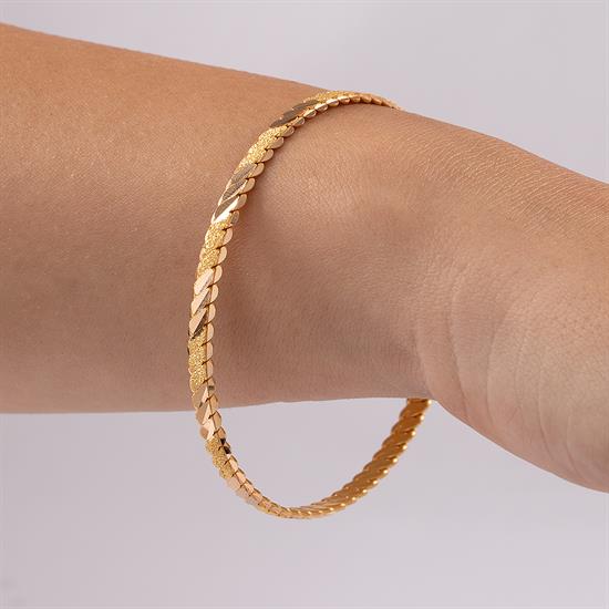 15 Gram Simli Üçlü Burma Bilezik 22 Ayar